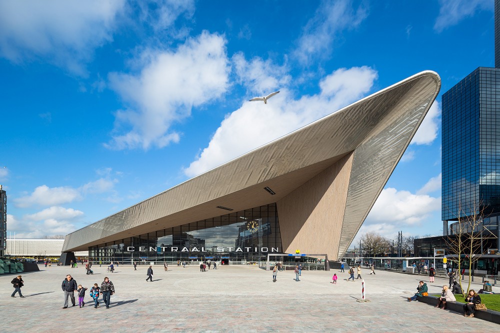 Rotterdam Central Station designed by Team CS; photography by Jannes Linders